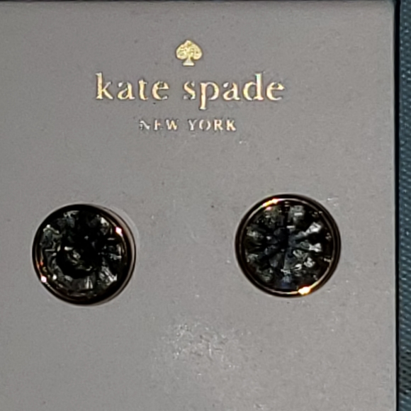 Kate Spade Gumdrop gold tone and blue studs. NWT. - Picture 4 of 5